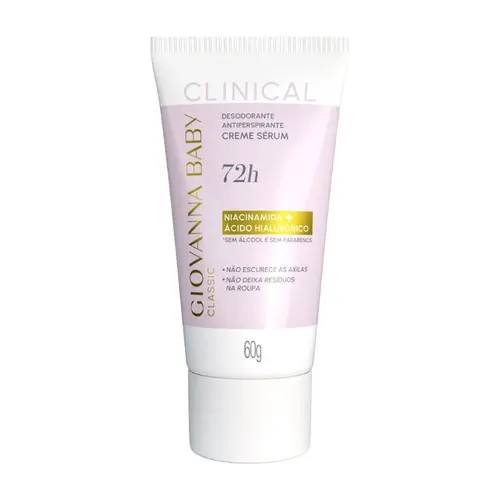 DESODORANTE EM CREME SERUM GIOVANNA BABY CLINICAL 72H CLASSIC 60G