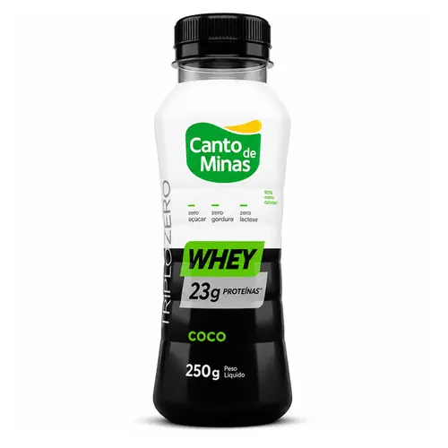 IOGURTE WHEY 23G TRIPLO ZERO CANTO DE MINAS COCO 250G