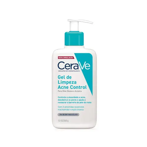 CERAVE GEL DE LIMPEZA FACIAL ACNE CONTROL 340G