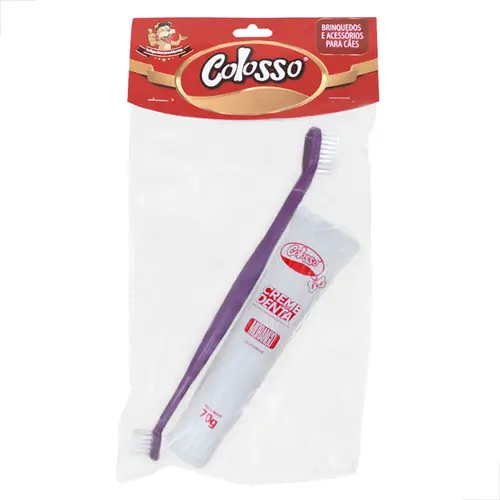 KIT COLOSSO ESCOVA DUPLA E CREME DENTAL 70G