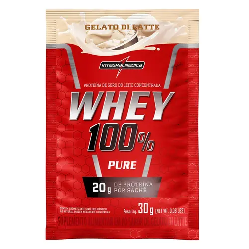 WHEY 100% SACHÊ INTEGRALMEDICA GELATO DI LATTE 30G