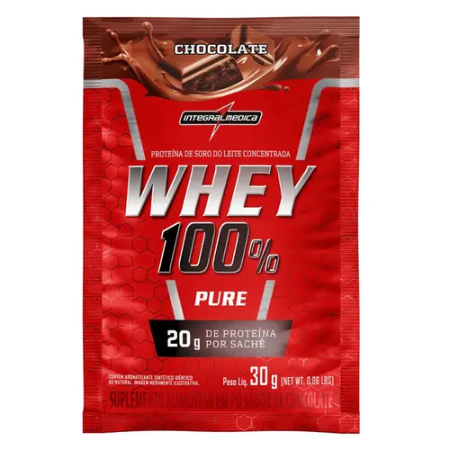 WHEY 100% SACHE INTEGRALMEDICA CHOCOLATE 30G