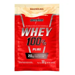 WHEY 100% SACHE INTEGRALMEDICA BAUNILHA 30G