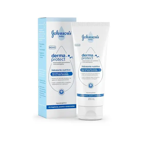 LOÇÃO HIDRATANTE DERMA PROTECT JOHNSONS BABY 200ML