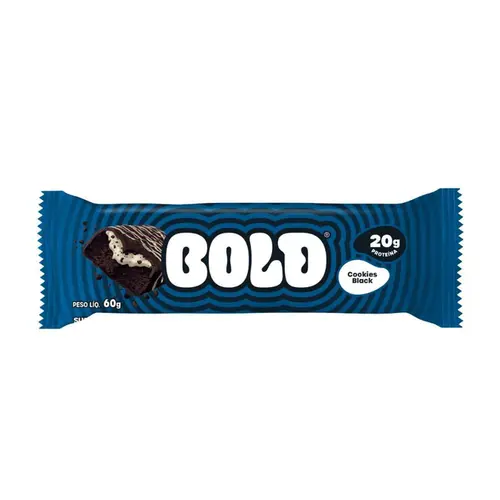 BARRA PROTEICA BOLD COOKIES BLACK 60G