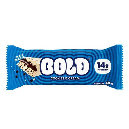 BARRA PROTEICA BOLD COOKIES & CREAM 40G