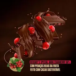 BARRA DE CHOCOLATE HERSHEYS SPECIAL DARK CRANBERRY 60% CACAU 85G