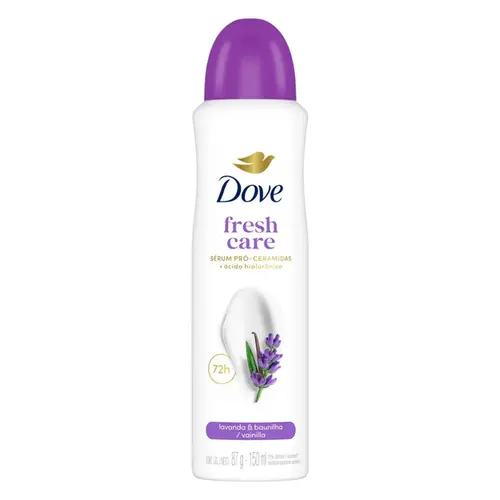DESODORANTE AEROSOL DOVE FRESH CARE LAVANDA E BAUNILHA 150ML