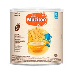 MUCILON ARROZ E AVEIA LATA 400G