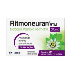 RITMONEURAN RTM 600MG COM 20 COMPRIMIDOS