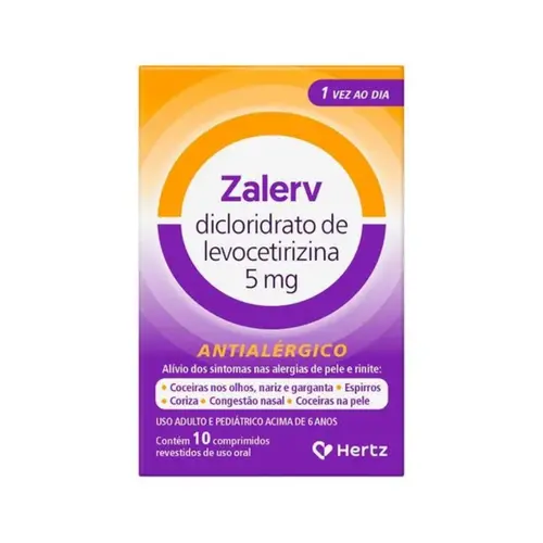 ZALERV 5MG COM 10 COMPRIMIDOS