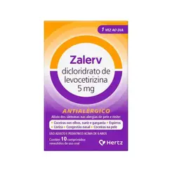 ZALERV 5MG COM 10 COMPRIMIDOS