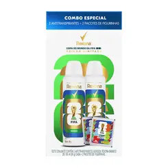 KIT DESODORANTE AEROSOL REXONA BAMBOO 150ML 2 UNIDADES + 2 PACOTES DE FIGURINHA FIFA 26