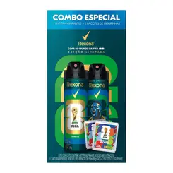 KIT DESODORANTE AEROSOL REXONA MEN XTRACOOL + IMPACTO FIFA 26 150ML