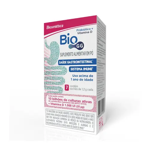 BIO GG 10 BI + VITAMINA D 1000UI COM 7 SACHES