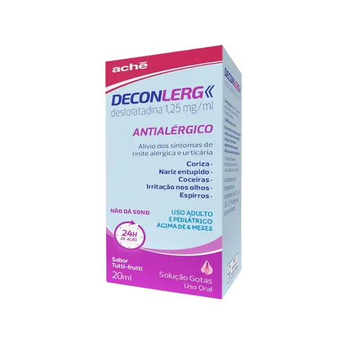 DECONLERG DESLORATADINA EM GOTAS SABOR TUTTI-FRUTTI 20ML