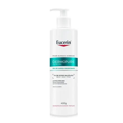 GEL DE LIMPEZA FACIAL EUCERIN DERMOPURE CLINICAL 400ML