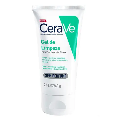 CERAVE GEL DE LIMPEZA FACIAL - PELE NORMAL A OLEOSA 60G