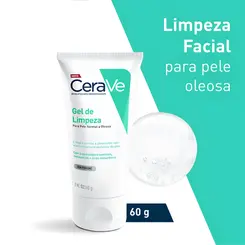 CERAVE GEL DE LIMPEZA FACIAL - PELE NORMAL A OLEOSA 60G
