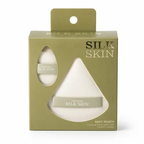 RUBY ROSE KIT COM 2 ESPONJAS PARA MAQUIAGEM SILK SKIN