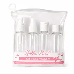 KIT DE VIAGEM HELLO MINI COM 4 UNIDADES