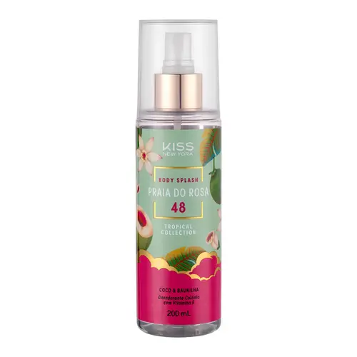 BODY SPLASH KISS NEW YORK TROPICAL PRAIA DO ROSA 48 200ML