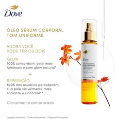 OLEO SERUM CORPORAL DOVE EM SPRAY TOM UNIFORME 150ML