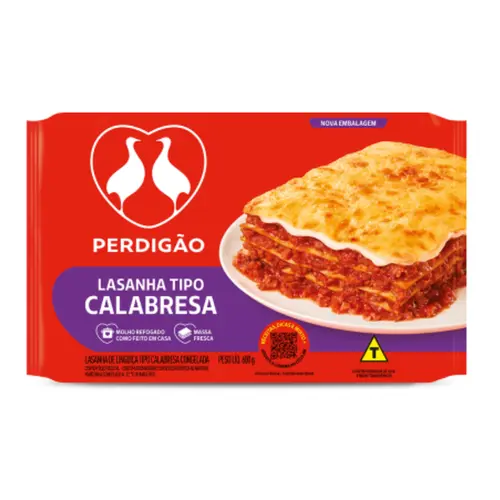 LASANHA PERDIGÃO CALABRESA 600G