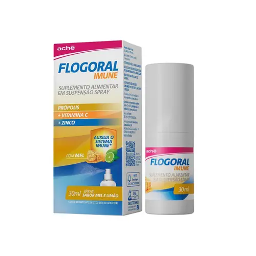 FLOGORAL IMUNE EM SPRAY MEL E LIMÃO 30ML