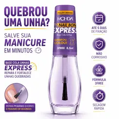 BASE COLA PARA UNHAS MOHDA NAIL BOND EXPRESS 8,5ML