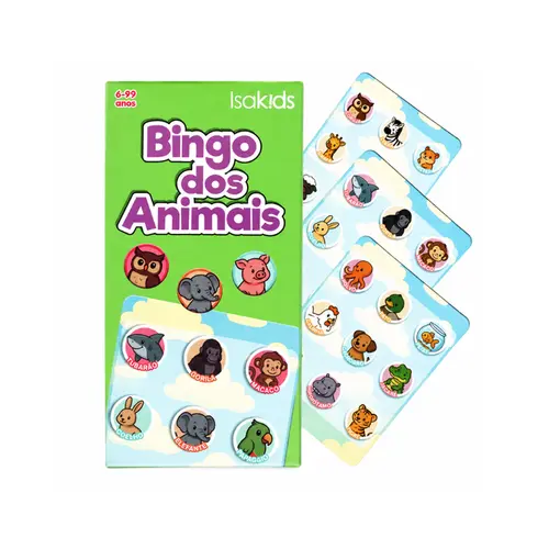 JOGO BINGO DOS ANIMAIS ISAKIDS REF. 9176