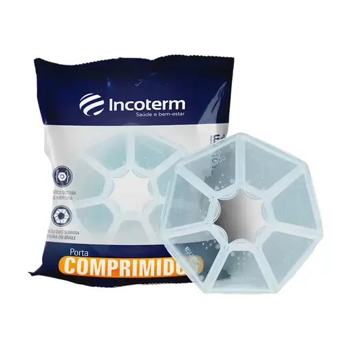 PORTA-COMPRIMIDOS INCOTERM PARA 7 DIAS TRANSPARENTE