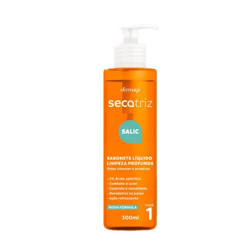 SABONETE LÍQUIDO FACIAL DERMAGE SECATRIZ SALIC 300ML