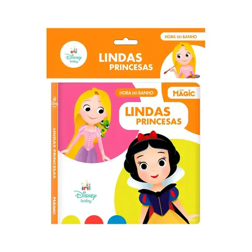 LIVRO DE BANHO DISNEY LINDAS PRINCESAS