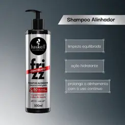 SHAMPOO ALINHADOR HASKELL FRIZZ CANCELADO 300ML