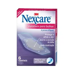 CURATIVOS NEXCARE PARA BOLHAS À PROVA D'ÁGUA COM 6 UNIDADES