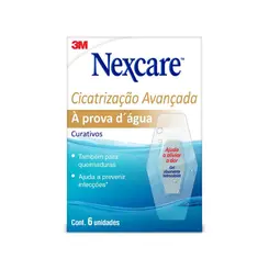 CURATIVOS TRANSPARENTES NEXCARE CICATRIZAÇÃO AVANÇADA COM 6 UNIDADES