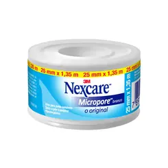 FITA MICROPORE NEXCARE BRANCA 25MM X 1,35M