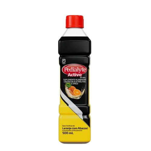 SUPLEMENTO ALIMENTAR PEDIALYTE ACTIVE SABOR LARANJA COM ABACAXI 500ML