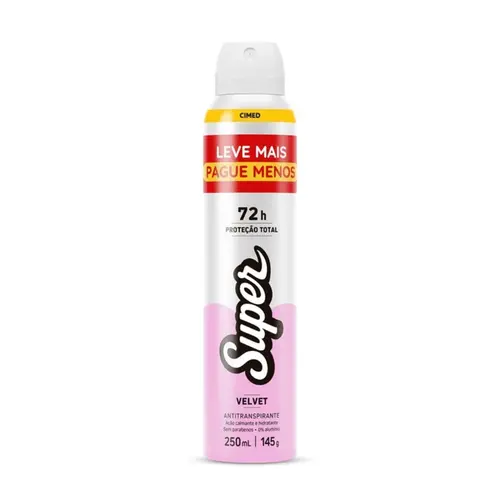 DESODORANTE AEROSOL CIMED SUPER VELVET 250ML