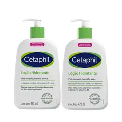 KIT CETAPHIL LOÇÃO HIDRATANTE COM 2 UNIDADES 473ML