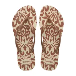 CHINELO HAVAIANAS SLIM CLASSY ESSENCE BEGE PALHA TAMANHO 37