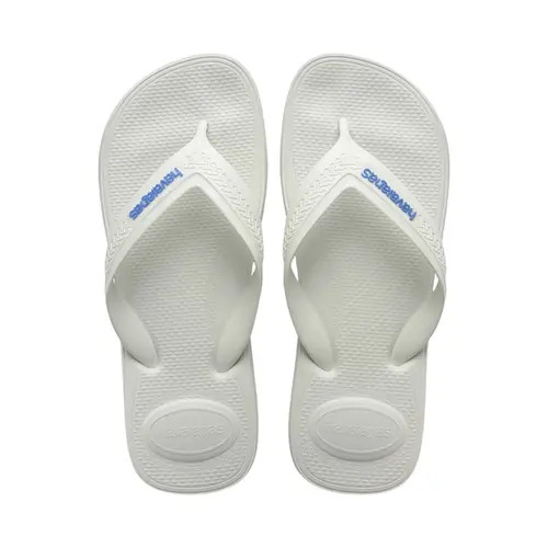 CHINELO HAVAIANAS TOP MAX COMFORT BRANCO E AZUL TAMANHO 43