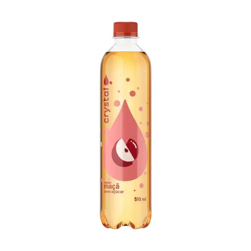 ÁGUA CRYSTAL SABORIZADA SABOR MAÇÃ 510ML