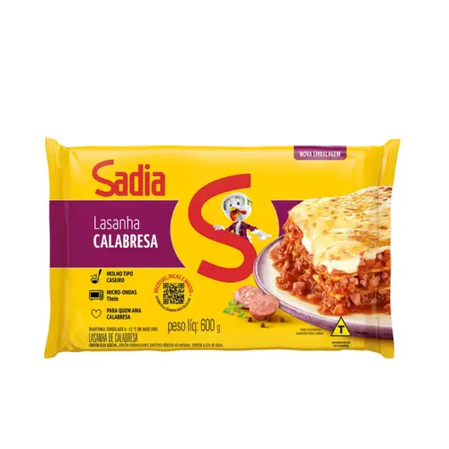 LASANHA SADIA CALABRESA 600G