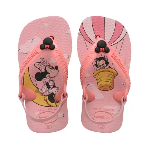 CHINELO HAVAIANAS BABY DISNEY CLASSICS MANGA ROSA TAMANHO 25