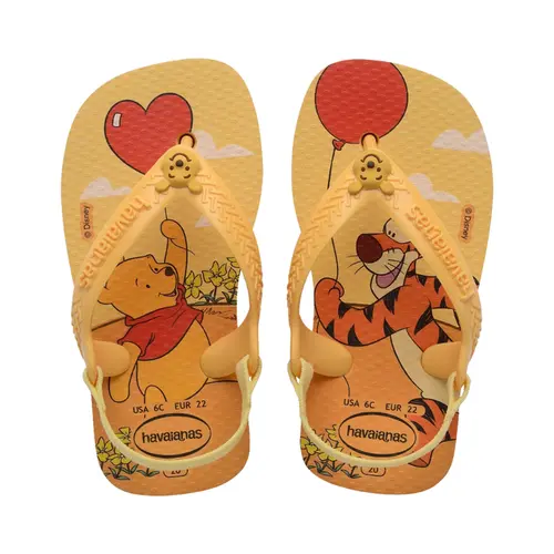 CHINELO HAVAIANAS BABY DISNEY CLASSICS AMARELO CAJÁ TAMANHO 25