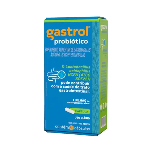 GASTROL PROBIÓTICO COM 30 CÁPSULAS