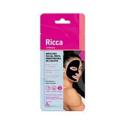 MASCARA FACIAL RICCA REMOVEDORA DE CRAVOS PRETA 8G