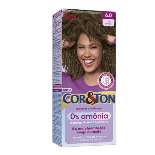 TINTURA COR & TON SEM AMÔNIA 6.0 LOURO ESCURO